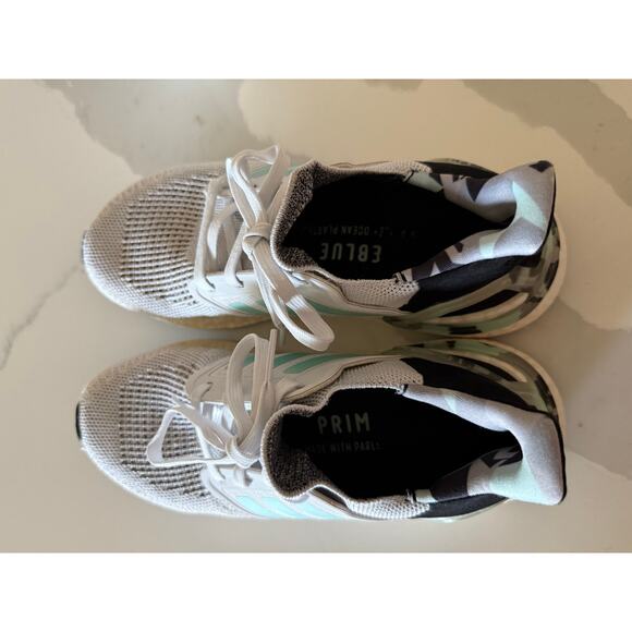 Adidas Women's Sz 7 Ultraboost 20 Primeblue Running Shoe FV8323 Dash Grey Mint - Picture 5 of 7